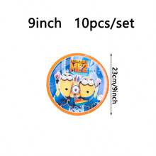 Authorized Cartoon Cute Theme Birthday Party Disposable Tableware, Kawaii Anime Theme Children's Birthday Party Tableware Decorations, Suitable For Baby Christening Cake Table Theme Party Disposable Tableware Decorations - CJTZ - View 6