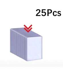 25/50 Pack Game Card Sleeves Protective Covers PVC Hard Plastic Toy Card Sleeves Card Protection Covers Collection Storage Gift 3 Inch X 4 Inch - Multicolor - View 13