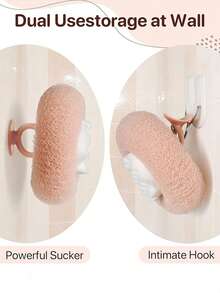 4件套按摩沐浴海绵套装 - 去角质身体刷、丝瓜络、带吸盘的沐浴清洁刷，柔软男女通用干湿两用身体清洁刷，家居浴室用品，夏季、返校季、母亲节礼物 - 多色 - 查看 10