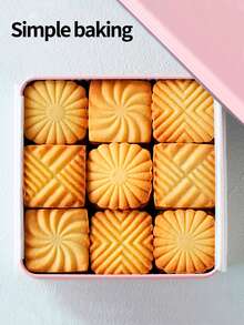 4-Piece Vintage Classic Cookie Molds, Waffle Cookie Cutter, DIY Baking Tools, Suitable For Weddings, Birthdays, And Family Gatherings, Stamping Cookie Molds, Filling Cookie Stamps, Jam Cookie Cutter, Pressing Cookie Molds, Pastry Molds - View 6