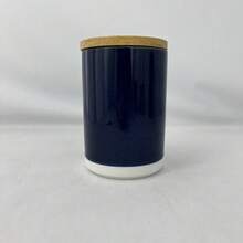 Kit Higiene Bebê Náutico Ceramica Azul Marinho Madeira 3 Pçs - Azul Marinho - Visão 8