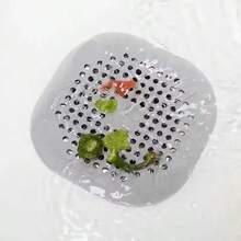 1/2/4pcs Sink Drain Filter, Silicone Clogging Stopper For Bathtub Shower Floor Drain, Kitchen Odor Removal Bathroom Accessories - Grey - View 6