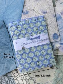 15pcs/Pack Blue Tone Mesh Texture Background Paper, DIY Decoration, Scrapbooking Material - BQ1052 - View 5