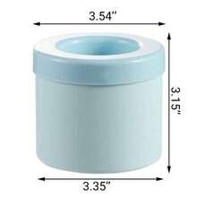 1pc Cylinder Tray, Silicone Ice Bucket, Portable Ice Maker, Easy Release Ice Cup With Press Button - Blue - View 2