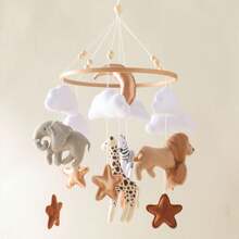 Handmade Animal Kingdom Series Bed Bell, Cute Shaped Toy, Educational, Enhances Children's Hand-Eye Coordination, Prevents Myopia, Suitable For Children's Room Decoration, Mixed Colors, Newborn Bed Bell Toy, Best Gift For Parent-Child Interaction, Birthday Gift, Christmas Gift - Multicolor - View 8