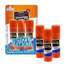 Disappearing Purple Glue Sticks 22g 3ct, Washable, Clear Application, Ideal For Poster Vision Board Crafting, Strong Bond, Mess-Free - White - View 1