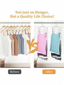 1 pieza Tendedero plegable de acero inoxidable, Percha y estante de almacenamiento para lencería y ropa interior con 8/4 capas de ganchos, Estante de almacenamiento multicapa con correa gruesa sin costuras para chalecos - Multicolor - Ver 4