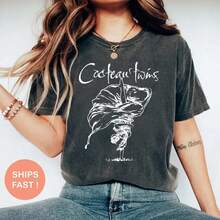Cocteau Twins Band Shirt, Alternative Band Tee, Music T-Shirt, Band Merchandise, Band Shirt, Gift For Music Lovers, Unisex T-Shirt RD - Xám - Xem 1