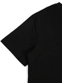 2026 K3 Women's Breathable Polyester Graphic T-Shirt - Chic 'Aunt And Great-Aunt' Design, Machine Washable, Perfect For Spring And Summer. - Black - View 8