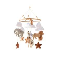 Handmade Animal Kingdom Series Bed Bell, Cute Shaped Toy, Educational, Enhances Children's Hand-Eye Coordination, Prevents Myopia, Suitable For Children's Room Decoration, Mixed Colors, Newborn Bed Bell Toy, Best Gift For Parent-Child Interaction, Birthday Gift, Christmas Gift - Multicolor - View 4
