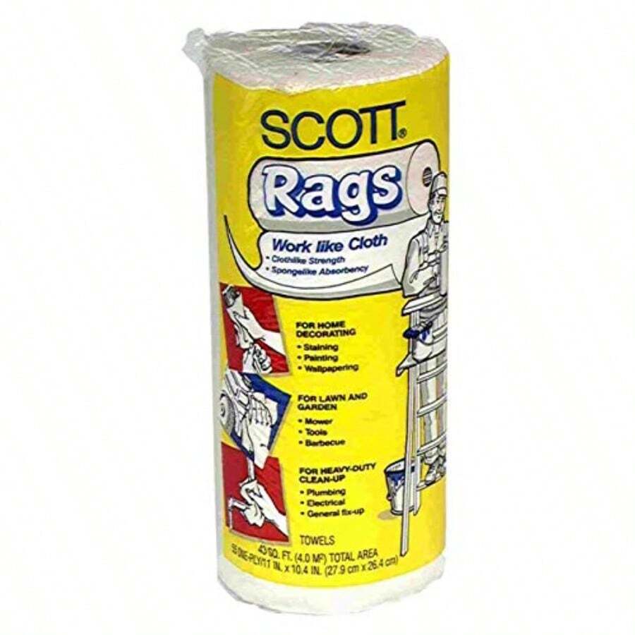 KIMBERLY-CLARK Scott Products 75230 White Scott Rags 55 Unidades - Blanco - Ver 1
