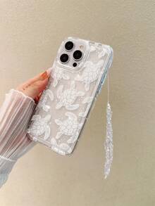 Ốp điện thoại TPU trong suốt họa tiết rùa, chống sốc, có túi khí và dây đeo hình bướm, tương thích với Apple 17, 16, 11, 12, 13, 14, 15, XR, ProMax và Galaxy S24, S24+, S24 Ultra, S23, S23+, S23 Ultra, S22 Ultra, S22+, S21, S21+, S21 FE, S20 Lite, S20+, S20 Ultra, S20 FE, S10 - Nhiều màu - Xem 3