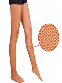 Vớ lưới bó sát chuyên nghiệp dành cho khiêu vũ Latin, dùng trong thi đấu, đế chống trơn trượt, chất liệu vải Oxford. - Màu Cam san hô - Xem 4