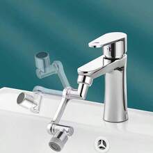 304 Stainless Steel Mechanical Arm Faucet, 360° Rotation, Splash-Proof Design, Multi-Function Adapter - Drinking Water, Includes Kitchen, Bathroom, Toilet Installation Tools, Multi-Function Outlet | Fashionable Design | High-Quality Hardware - Multicolor - View 6