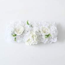 Long Artificial Rose Flower Arch Decor, Tabletop Center Piece Decoration, Wall Background Decor For Wedding Party - White - View 11