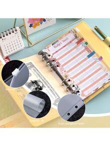 Sổ tay quản lý ngân sách A6, bìa da PU mềm mại kèm 12 phong bì zip A6, sổ lập kế hoạch ngân sách để quản lý chi tiêu và tiết kiệm. - Nhiều màu - Xem 2