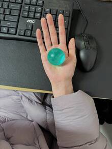 1/2pcs Cute Blue Stress Relief Squeezy Ball, 6cm Round Malt Texture Pressure Relief Toy, Office Relaxation/Home Entertainment Anxiety Relief, Affordable Fun Toy, Suitable For Mother's Day/Graduation Gift, Valentine's Day, Wedding, Toy, Bag Decor, Soft Fidget Toy, Birthday, Room Decor (This Is A Small Toy, Only 4cm In Size. If You Don't Like Small Items, Please Don't Buy It) - Sculpting Fun - View 11