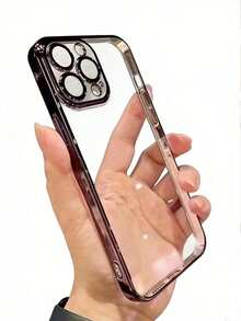 1个极简黑色防刮电镀透明手机壳，超薄硬壳，不易泛黄，兼容苹果17 Pro/17 Pro Max/17 Air/17/16 Pro/16 Pro Max/16 Plus/16/15 Pro/15 Pro Max/15 Plus/15/14 Pro/14 Pro Max/14 Plus/14/13 Pro/13 Pro Max/13/12 Pro/12 Pro Max/12/11 Pro Max/11 - 黑色 - 查看 3