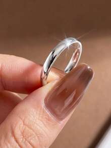 1 chiếc nhẫn hình cỏ bốn lá đính đá Zirconia, mạ vàng bạc 925, trang sức tinh tế, nhẫn đính hôn quyến rũ dành cho nữ, quà tặng trang sức thanh lịch, phù hợp cho các cô gái đeo hàng ngày. - Bạc - Xem 4