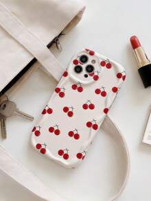 1 ốp lưng điện thoại TPU mềm mại, họa tiết sóng Dopamine, hình quả anh đào dễ thương, tương thích với Apple 17 Pro Max, 17 Air, 17 Pro, 17, 16 Pro Max, 16 Plus, 16 Pro, 16, 15 Pro Max, 15 Plus, 15 Pro, 15, 14 Pro Max, 14 Plus, 14 Pro, 14, 13 Pro Max, 13 Pro, 13, 12 Pro Max, 12 Pro, 11 Pro Max, 11 Pro, 11, XS Max, XR, X/XS, 7 Plus, 8 Plus, và Galaxy S21, S22, S23, S24, S25, S26 - trắng - Xem 1