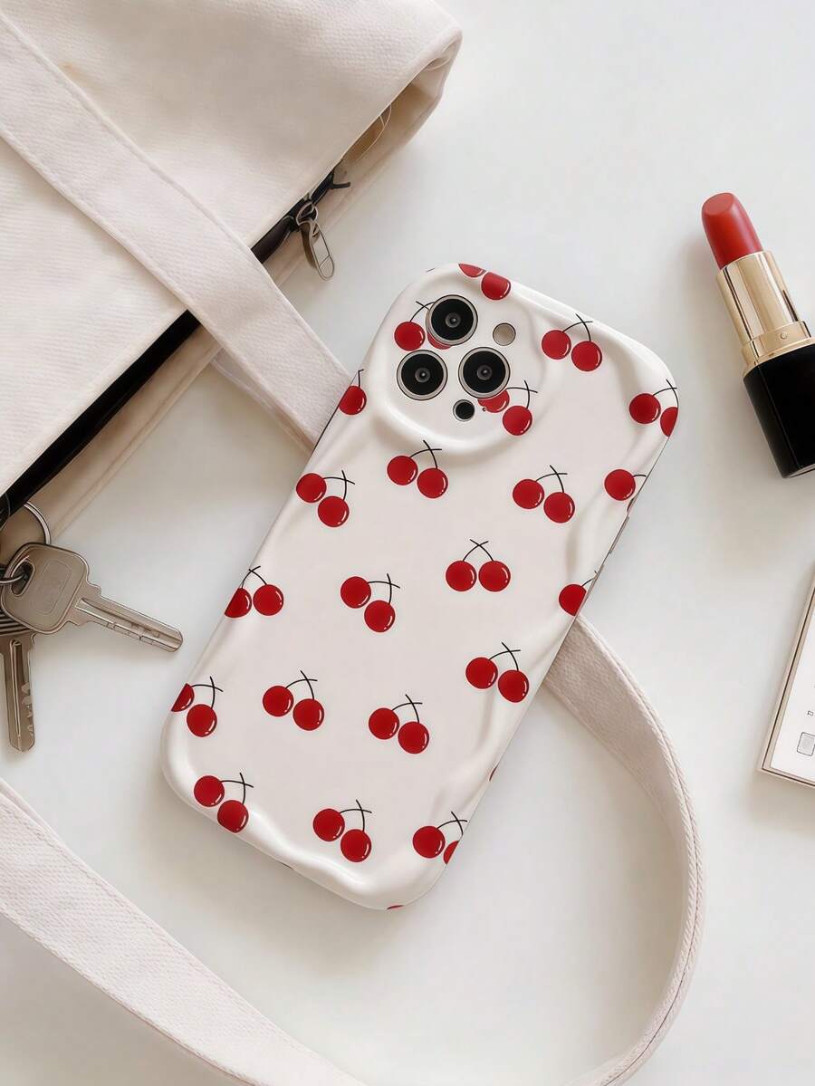 1 ốp lưng điện thoại TPU mềm mại, họa tiết sóng Dopamine, hình quả anh đào dễ thương, tương thích với Apple 17 Pro Max, 17 Air, 17 Pro, 17, 16 Pro Max, 16 Plus, 16 Pro, 16, 15 Pro Max, 15 Plus, 15 Pro, 15, 14 Pro Max, 14 Plus, 14 Pro, 14, 13 Pro Max, 13 Pro, 13, 12 Pro Max, 12 Pro, 11 Pro Max, 11 Pro, 11, XS Max, XR, X/XS, 7 Plus, 8 Plus, và Galaxy S21, S22, S23, S24, S25, S26 - trắng - Xem 1