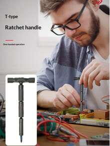 Bộ tua vít 25 món, thép S2 độ cứng cao, bộ dụng cụ sửa chữa điện thoại, máy tính, thiết bị gia dụng. - Bộ tua vít - Xem 2