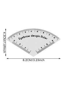 1pc Reusable Eyebrow Stencil Guide, PVC Tattoo Ruler, Affordable Christmas Gift, Cosmetics, Makeup Tools, Cheap Item, Gift, Women's Gift, Christmas Gift, Freebie, Travel, Cheap Goods, Travel Essentials - Multicolor - View 7