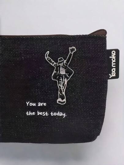 1枚复古金属胸针，灵感源自时尚舞蹈徽章，男女皆宜的派对翻领别针，怀旧幽默西装领饰