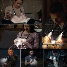 Luz de cuello LED suave y cómoda, adecuada para leer, estudiar, correr de noche al aire libre y una iluminación amigable para los ojos para transmisión en vivo - Lámpara de cuello - Ver 11