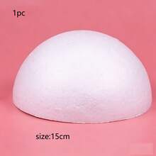 1/3/12pcs White Solid Foam Half Spheres, Handmade DIY Floral Art, Wedding Decoration, Mall Decoration, Wedding Scene Ball, Painting DIY Early Education Solar System Making Half Round Foam Ball, Floral Foam Ball, Half Round Wedding Road Floral Art, Floral Ball, Wedding Props, Used For Art And Crafts, Sculpture, Flower Arrangement, Styling, Valentine's Day Projects, Sculpture Modeling, Summer, Holiday - Multicolor - View 12