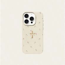 1 pieza de funda para teléfono con diseño floral religioso de cruz, fabricada en TPU suave, compatible con iPhone 17 Pro Max/17/16 Pro Max/15/13/12/11, S20 FE/A15/S24/A55, Redmi Note 11/12/13 Pro, funda protectora a prueba de golpes de cobertura total, teléfonos móviles, bolsas, accesorios para móviles, fundas para teléfonos, decoración de interiores, accesorios, fundas transparentes para teléfonos, verano, correas para teléfonos, fundas para teléfonos de hombre, fundas para teléfonos de mujer, protección para teléfonos móviles, accesorios de playa, regalos de fresa, cubiertas protectoras para teléfonos. - Estilo (1 pieza) - Ver 4