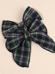 2 piezas Lazos de pelo verdes para niñas con decoración a cuadros, Pinzas de cocodrilo de cola corta delicadas, elegantes, dulces y suaves, Pasadores de pelo para fiestas, diario, festivales, vacaciones, regalos de boda, accesorios de pelo para adolescentes - Verde - Ver 8