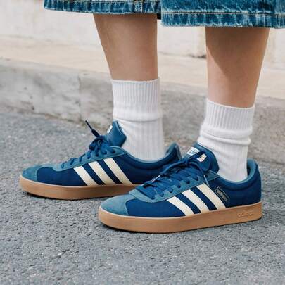 Adidas Giày thể thao cổ điển VL COURT CLASSIC "T-Toe" phong cách retro năng động thường ngày.