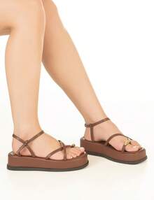 FLAT HALF MOON NORMAL SHAPE - Rust Brown - View 6