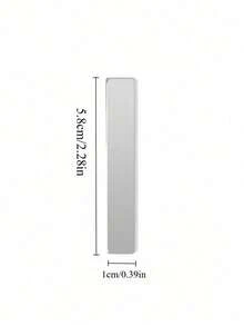 1pc Extra Long Magnetic Cat Eye Nail Art Pen, Can Extend And Thicken Nails, Strong Odorless Gel Tool, Essential For DIY Nail Art Design - Silver - View 5