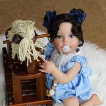 Lifelike Reborn Baby Dolls 18Inch Silicone Full Body Realistic-Newborn Baby Dolls Poseable Real Life Baby Girls Dolls With Doll Accessories And Gift Box For 3+ Year Old Girls Kids - 彩色 - 查看 3