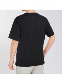 Áo thun cổ tròn tay ngắn unisex Puma, kiểu dáng thường ngày, thoải mái, thoáng khí, hàng mới về mùa xuân 2026, áo đôi 689271-01 - màu đen - Xem 5