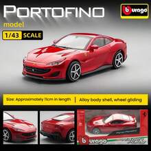 Burago 1:43 比例法拉利地球系列，Enzo、458、488、F40、Roma、250 Testa Rossa、Purosangue、SP1、Portofino 合金压铸赛车模型静态微缩车玩具收藏品男士礼物 - 彩色 - 查看 17