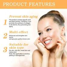Glycolic Acid Toner, Removes Skin Imperfections, Keeps The Skin Hydrated And Clear, Provides Continuous Moisturizing And Replenishment. Lightweight Texture, Easy To Absorb, Provides Deep Hydration, Nourishment, Brightening, And Facial Smoothing Effects. - Aloe Vera - 查看 9