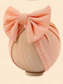 Suitable For Newborn Girls And Boys. Features A Bow Decoration And Is Suitable For Babies Aged 1-12 Months To Wear With Outfits. Made With A Knitted, Hand-Sewn Technique, The Fabric Is Elastic. This Headband Cap Is A Beautiful Headwe - Multicolor - View 14