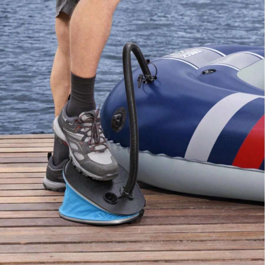 Portable Foot Air Inflator Manual Step Inflator For Air Mattress, Sports Balls, Pool Floats & Camping Inflatables - Multicolor - View 1