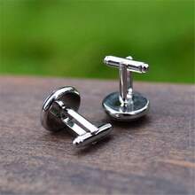 2PcsPiano Cufflinks Men French Cuff Shirt Key Pattern Gemstone Fashion Wedding Groom Bridal Business Casual Dress Cuff Links Men's Jewelry Luxury Gifts - Multicolor - View 3