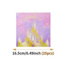 Princess Castle Disposable Plate, Napkin, Cup Set, Plates, Napkins And Cups Party Supplies, Serves 10 Guests, Disposable Paper Plates Party Tableware Suitable For Birthday, Wedding, Party, Family Picnic - View 8