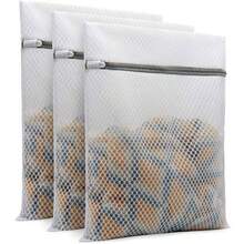 Mesh Fabric Laundry Bag Delicate Wash Bag For Bra Lingerie Hosiery Zipper Protector Bag Washing Machine Use Travel Storage Organizer Home Necessary - Xem 10