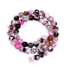 1 String 6/8/10mm Natural Pink Volcanic Stone Healing Energy Round Beads, Suitable For Jewelry Making, DIY Bracelets And Necklaces - Pink Fire Agate - View 7