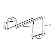 Estante de vino de metal no empotrado soporte de mesa para botellas de vino soporte para botellas de vino diseño geométrico para mesa soporte perfecto para vino plateado - plateado - Ver 2