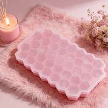 1pc 37-Cavity Hexagon Silicone Ice Cube Tray, Soft & Durable Ice Mold, Easy Release, Suitable For Whiskey, Cocktails, Soft Drinks, Essential Kitchen Item, Mother's Day Gifts, Items For Mom, Baking Supplies - Multicolor - View 3