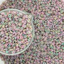 5g/Pack, 65pcs, 20 Colors, 3*6mm Pig Nose Shaped Mixed Glass Seed Beads, Handmade DIY Glass Bead Assortment Set, Suitable For Charm Bracelet, Pendant, Jewelry And Accessory Making - 3*6 Picasso Pig Nose 20 Colors - View 20