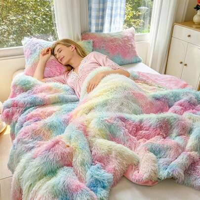 1 ชิ้น ผ้าห่มกำมะหยี่คริสตัลขนมิ้งค์สีขาวนวลนุ่มสบาย เหมาะสำหรับห้องนอนและห้องพัก