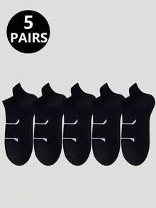 1/5/10 pares de calcetines invisibles, transpirables y antideslizantes con diseño de malla, que absorben la humedad, adecuados para fitness y running - Multicolor - Ver 12